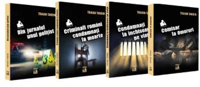 Pachet Traian Tandin din 4 Volume. Din jurnalul unui politist/Criminali romani condamnati la moarte/Condamnati la inchisoare pe viata/Comisar la omoru
