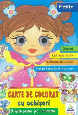 Fetite-Carte de colorat cu ochisori