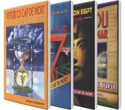 Radu Cinamar, set 4 carti - Viitor cu cap de mort, Misterul din Egipt, Pergamentul secret, 12 zile