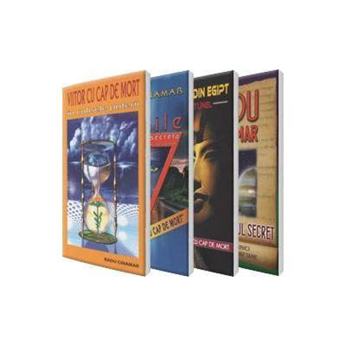 Radu Cinamar, set 4 carti - Viitor cu cap de mort, Misterul din Egipt, Pergamentul secret, 12 zile