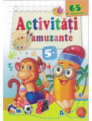 Maimutica-Activitati amuzante 5+ cu 65 autocolante