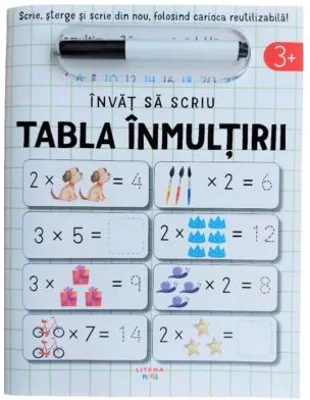 Invat sa scriu. Tabla inmultirii - John Poitier