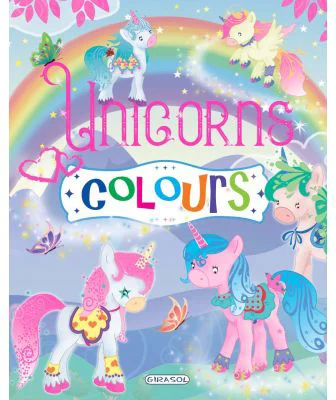 Carte de colorat. Unicorns Colours - mov