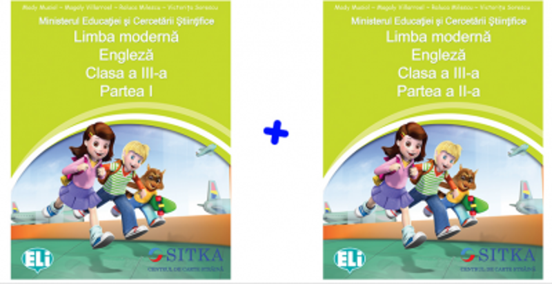 Manual de Limba moderna Engleza, Clasa a III-a, partea I + partea a II-a. Colectia Merry Team - Mady Musiol