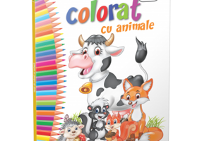 Carte de colorat cu animale