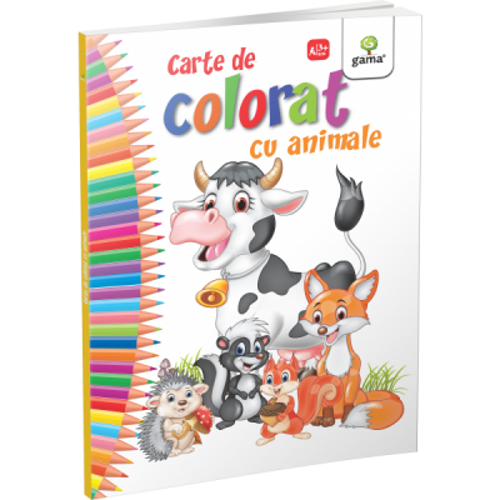 Carte de colorat cu animale
