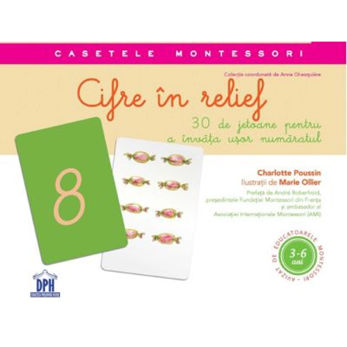 Cifre in relief. Montessori - Charlotte Poussin