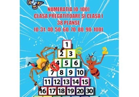 Numeratia (0-100) pentru clasa pregatitoare si clasa 1. 38 planse