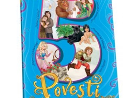 5 Povesti pe silabe bleu ( cu 70 autocolante)