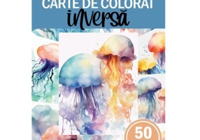 Carte de colorat inversa cu 50 de ilustratii, O lume subacvatica