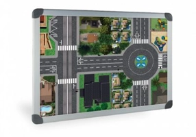 Macheta stradala magnetica pentru scolile de soferi, 90 x 120 cm