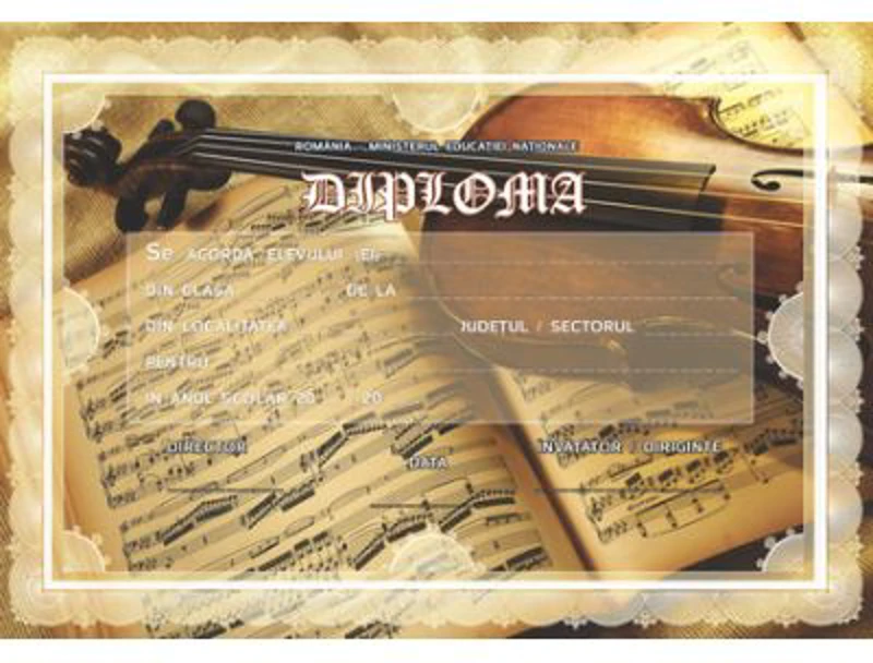 Diploma scolara MUZICA (DLFD020 )