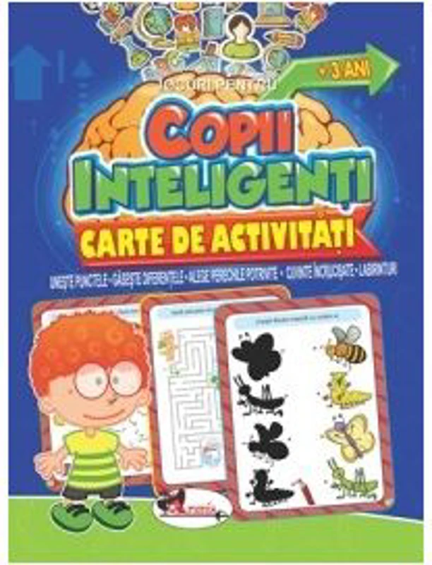 Jocuri pentru copii inteligenti - 3 ani. (Carte de activitati)