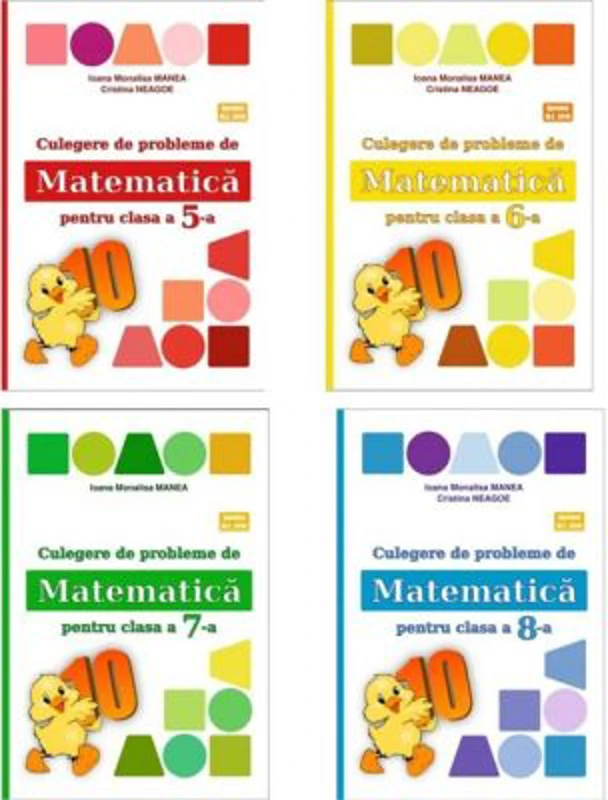 Pachet Complet Culegerile de probleme de matematica PUISORUL clasele 5, 6, 7 si 8 - Ioana Monalisa Manea