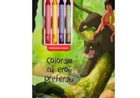 Disney. Coloram cu eroii preferati (contine 4 creioane cerate)