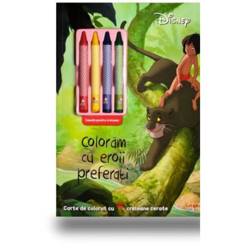 Disney. Coloram cu eroii preferati (contine 4 creioane cerate)