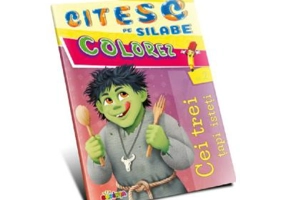 Citesc pe silabe, colorez. Cei trei tapi isteti