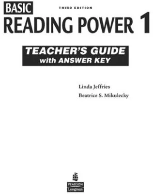 Reading Power 1, Teacher's Guide with Answer Key - Linda Jeffries