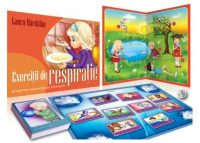 Exercitii de respiratie. Program educational distractiv, kit logopedic - Laura Hardalau
