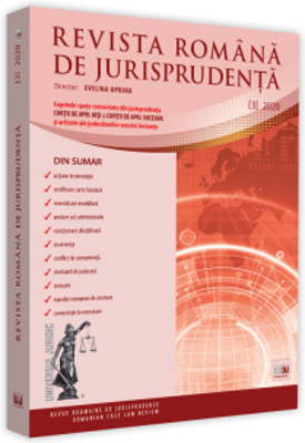Revista romana de jurisprudenta nr. 3-2020 - Evelina Oprina