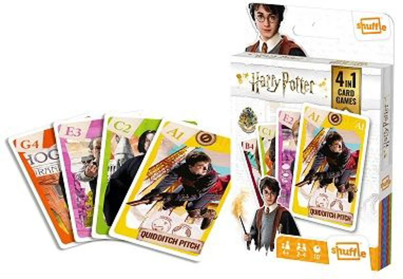 Set jocuri cu carti 4 in 1, Harry Potter