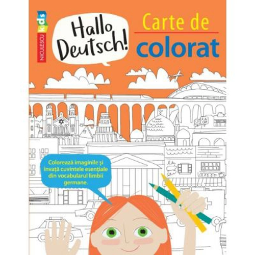 Hallo Deutsch! Carte de colorat - Sam Hutchinson, Emilie Martin