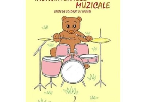 Instrumentele muzicale. Carte de colorat cu jocuri