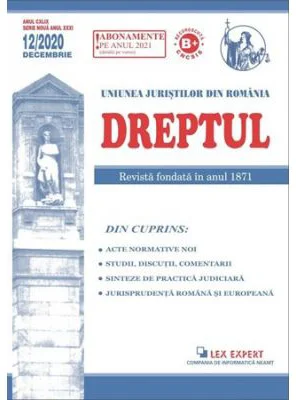 Revista Dreptul nr. 12/2020