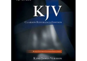 KJV Clarion Reference Bible, Black Edge-lined Goatskin Leather