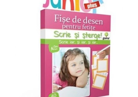 Scrie si sterge! Junior Plus. Fise de desen pentru fetite