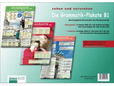 Die Grammatik-Plakate B1 Ubungsheft und 3 Plakate - Renate Luscher