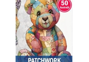 Carte de colorat pentru adulti, 50 de ilustratii, Patchwork