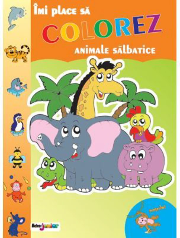 Imi place sa colorez. Animale salbatice