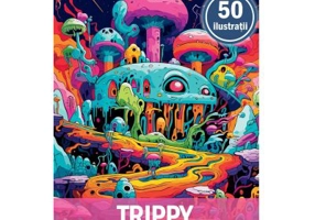 Carte de colorat cu 50 de ilustratii, Trippy, Volumul 2