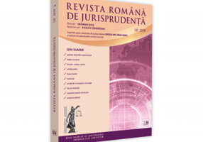 Revista romana de jurisprudenta nr. 4/2019