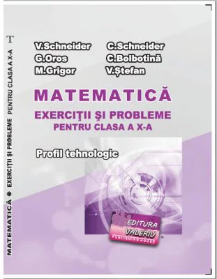 Matematica Exercitii si probleme pentru clasa a 10-a. Profilul Tehnologic - Virgiliu Schneider