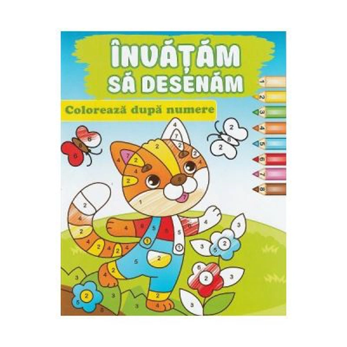Coloreaza dupa numere. Invatam sa desenam