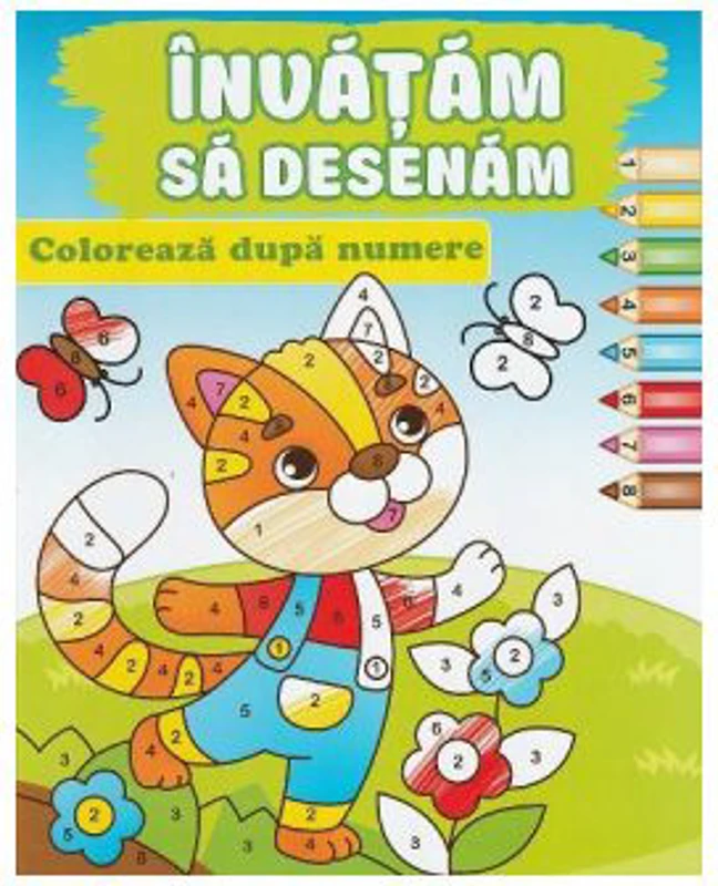 Coloreaza dupa numere. Invatam sa desenam