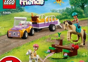 LEGO Friends. Remorca cu ponei si cal 42634, 105 piese
