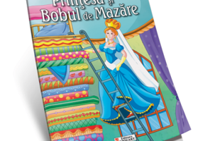 Printesa si bobul de mazare. Carte de colorat A4 cu ilustratii