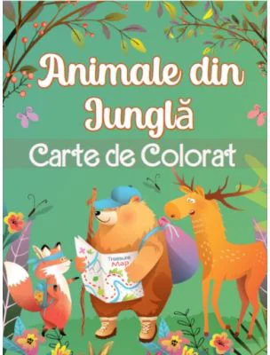 Animale din Jungla. Carte de Colorat