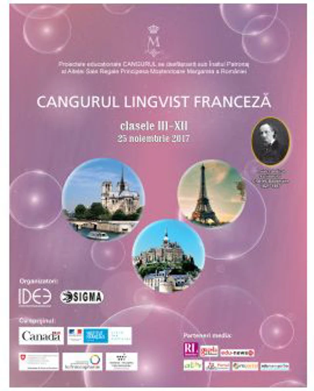 Cangurul lingvist. Franceza, clasele 3-12, 2017