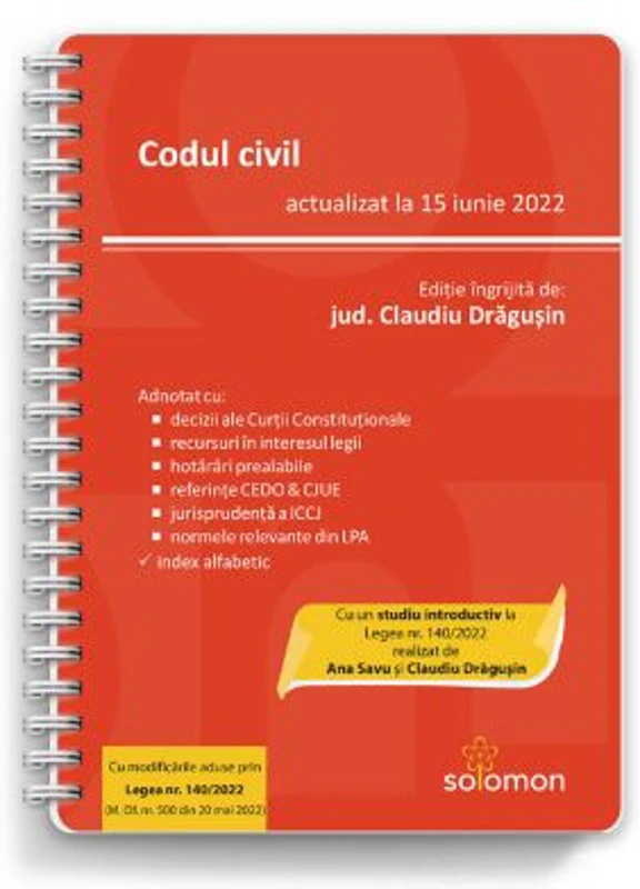 Codul civil (actualizat la 15 iunie 2022)