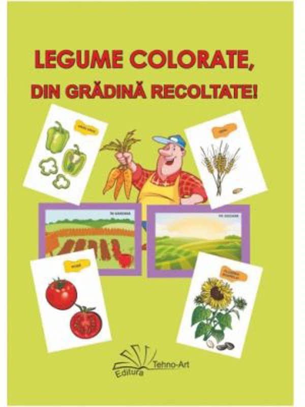 Legume colorate, din gradina recoltate! Set jetoane