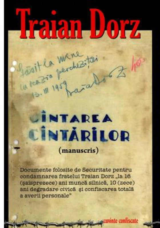 Cintarea cintarilor. Manuscris - Traian Dorz