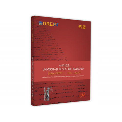 Analele Universitatii de Vest din Timisoara, Seria Drept. Nr. 1/2020