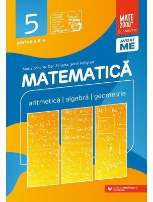 Matematica. Aritmetica, algebra, geometrie. Clasa a 5-a. 2024 Consolidare. Partea a 2-a