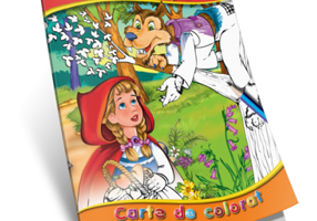 Scufita Rosie. Carte de colorat A5 ilustrata