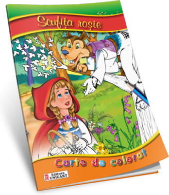 Scufita Rosie. Carte de colorat A5 ilustrata