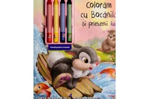 Disney. Iepurasi. Coloram cu Bocanila si prietenii lui (contine 4 creioane cerate)